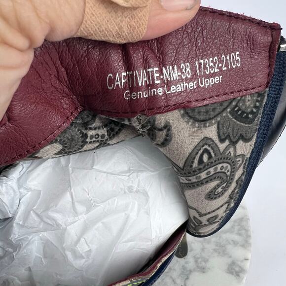 NEW L'Artiste By Spring Step 38 Captivate Women's Leather Block Heel Boots - Picture 11 of 14